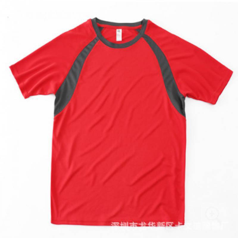 Generic Yibai match TSP-B 150g sports quick-drying adult raglan sleeve T-shirt advertising cultural shirt printing Red