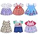 MLcnleS Alive Doll Clothes Accessories Baby Doll Dresses 6 Sets for 1213 in Inch Girl Dolls - Image 3
