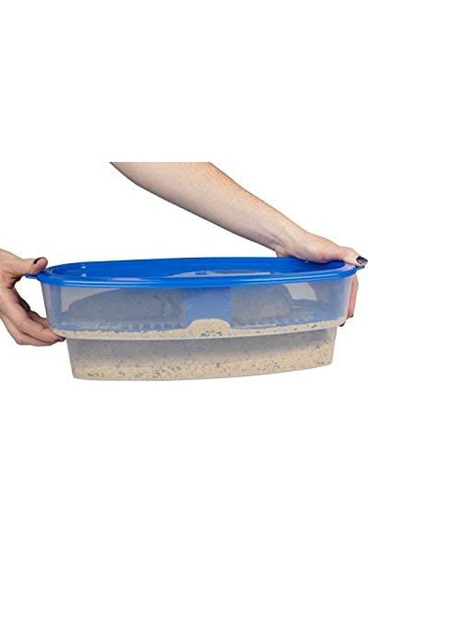 Cook's Choice Cook S Choice Original Better Breader Batter Bowl- All-In-One Mess Free Breading Station Tray For At Home Or On-The-Go Clear Blue  - Image 4