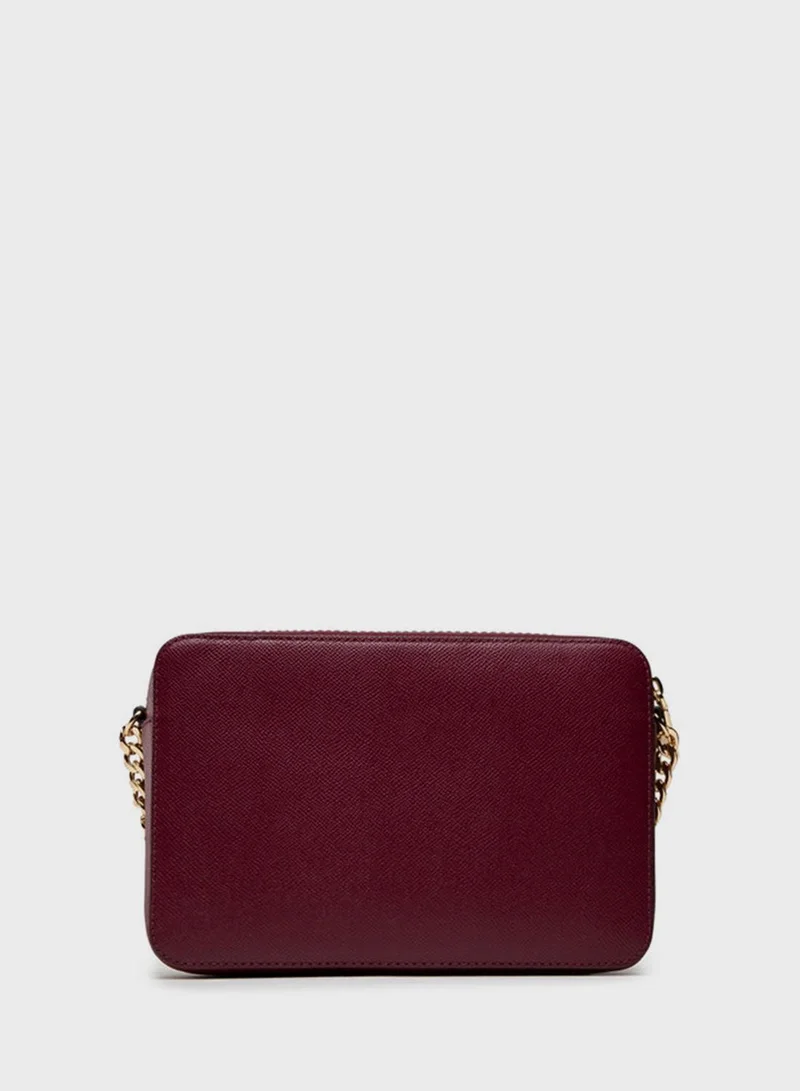 Michael Kors Jet Set Large Saffiano Leather Crossbody Bag