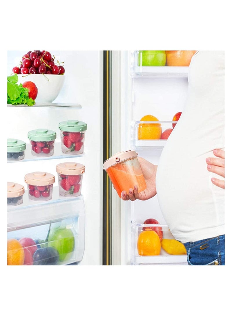 KASTWAVE Baby Food Container, DELFINO 3 Pack 100% Airtight Leak-Proof with Measurement Indication Plastic Baby Food Storage Box for Fruit Puree Yogurt - Image 4
