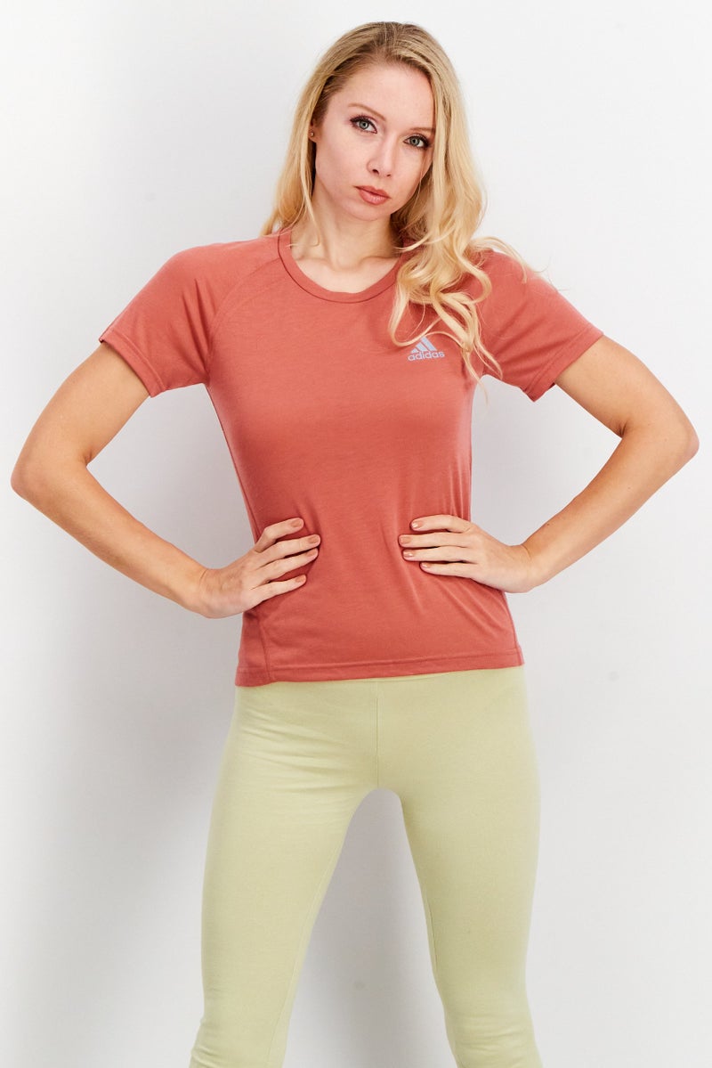 Adidas Women Sportswear Fit X-City Running Tops, Wonred - Image 1