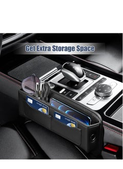 Excefore Car Seat Gap Filler Organizers,Premium Leather Automotive Accessories for Storing Cards, Phones, Wallets, Keys, and Glasses Between Front Seats  - Image 5
