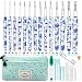 Hobekoee 14 Sizes Crochet Hooks Set225mmB10mmN Ergonomic Handle Crochet Hook for Arthritic HandsLong Crochet Needles Set with Case for Beginners and Enthusiasts - Image 2