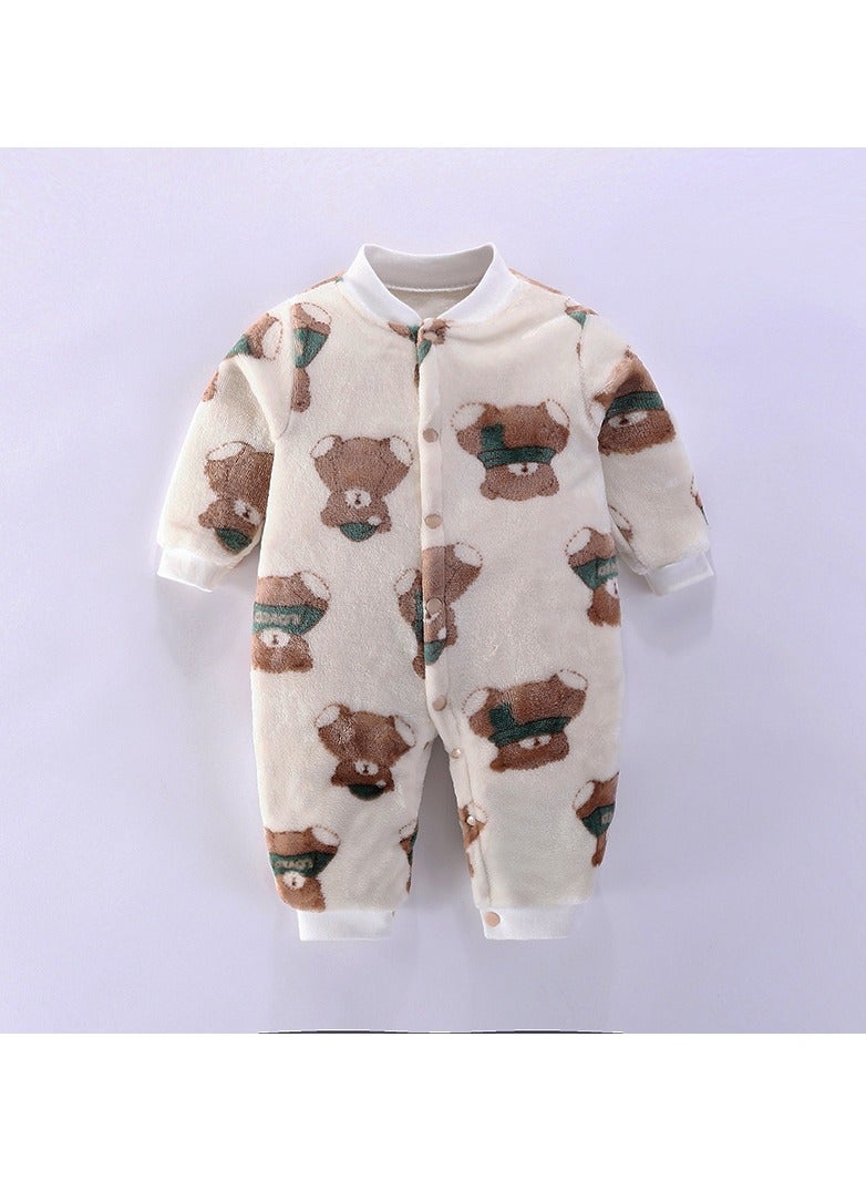 Loquat 0-1-2 Year Old Baby Home Jumpsuit 