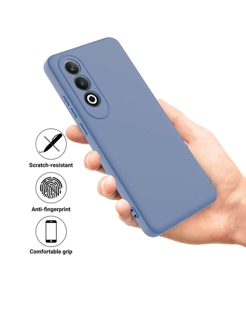 دبليو تيك غطاء جراب ون بلس نورد سي ای 4 5 جي 2024 بريميوم سيليكون سائل - أزرق صخري - Image 2