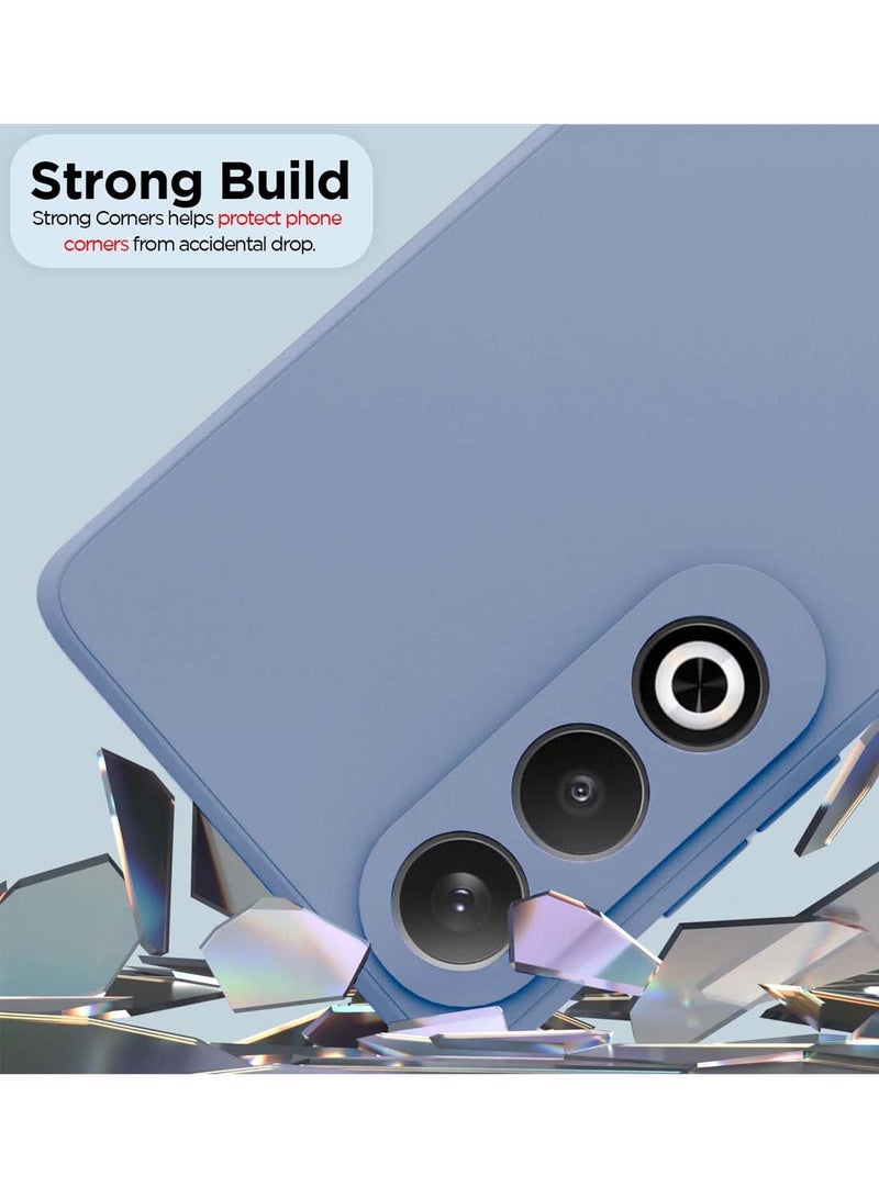 دبليو تيك غطاء جراب ون بلس نورد سي ای 4 5 جي 2024 بريميوم سيليكون سائل - أزرق صخري - Image 3