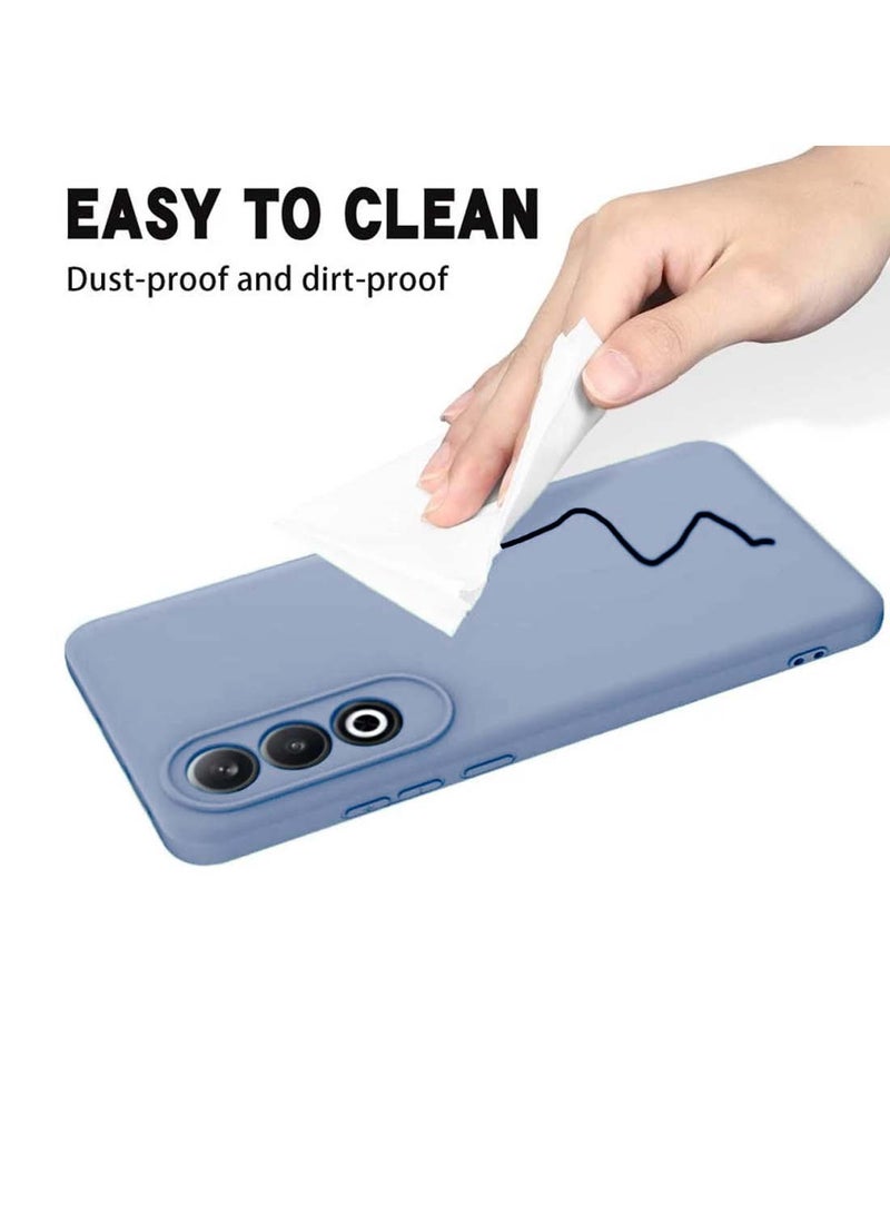 دبليو تيك غطاء جراب ون بلس نورد سي ای 4 5 جي 2024 بريميوم سيليكون سائل - أزرق صخري - Image 4