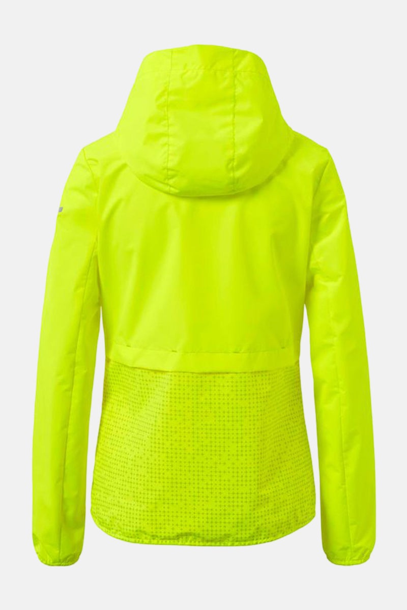 Tchibo Women Sportswear Fit Hooded Running Jacket, Lime Green  - Image 3