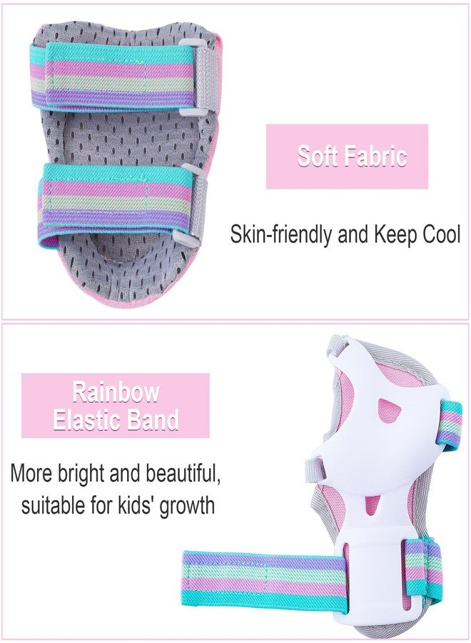 FIODAY Knee Pads for Kids Knee and Elbow Pads Wrist Guards with DIY Stickers Adjustable Protective Gear Set for Inline Skating Biking Skateboard Scooter 3-8 Years - Image 5