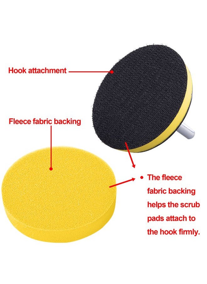 SIQUK - 9 Pieces 5 Inch Buffing Pads Kit Foam Buffer Polisher Pads 5 Inch Hook and Loop Polishing Pads Buffer Attachment for Drill - Image 1