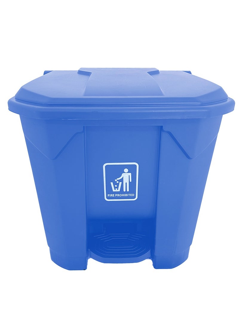 AKC سلة مهملات AKC خطوة | تشطيب بلاستيكي غير لامع | مناسبة للحمامات والمطابخ والمساحات المشتركة | أزرق | 30 لتر - Image 2