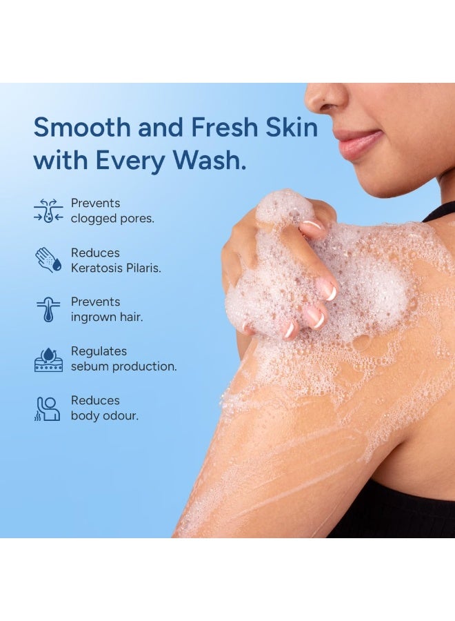 ARATA 1% Salicylic Acid Body Wash I 300 ML I Removes Back Acne I Improves Strawberry Skin I Cleanses, Smoothens and Exfoliates Skin I Prevents Body Acne and Bumps I with Watermelon Fragrance - Image 3
