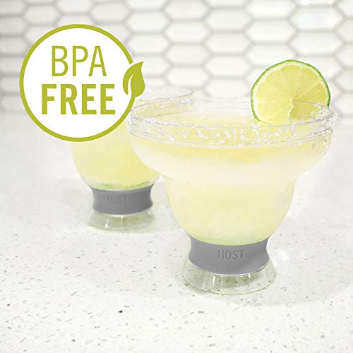 HOST Freeze Stemless Margarita Glasses Double Walled Insulated Gel Chiller Plastic Margarita Cups - Frozen Cocktail Glass, Set of 1, 12 oz, Green - Image 5