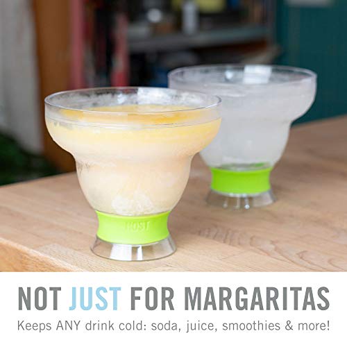 HOST Freeze Stemless Margarita Glasses Double Walled Insulated Gel Chiller Plastic Margarita Cups - Frozen Cocktail Glass, Set of 1, 12 oz, Green - Image 4