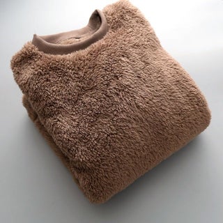 Double-Sided Coral Velvet Sweatshirt Mens Autumn and Winter New Retro Round Neck Pullover Warm Bottoming Shirt Top Jacket Brown [velvet and thickened] - pzsku/Z5823410B2825121C10C4Z/45/1746203836/1aa17916-d703-4131-a917-acc3f9774f37