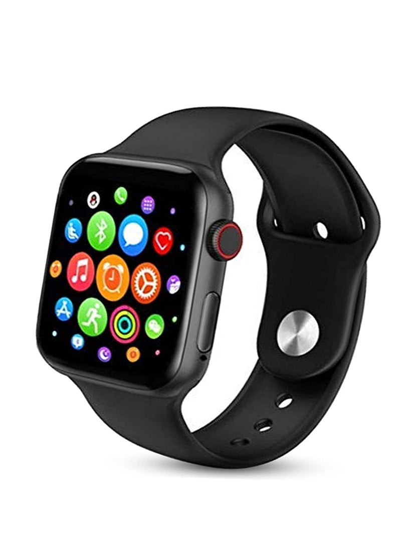 Smart Watch Smart Watch 2020 Smart Watch Series 5 Smart Watch Pressure BT Call Music Player 44mm for ISO Android Heart Rate Smartwatch (black)  - Image 1