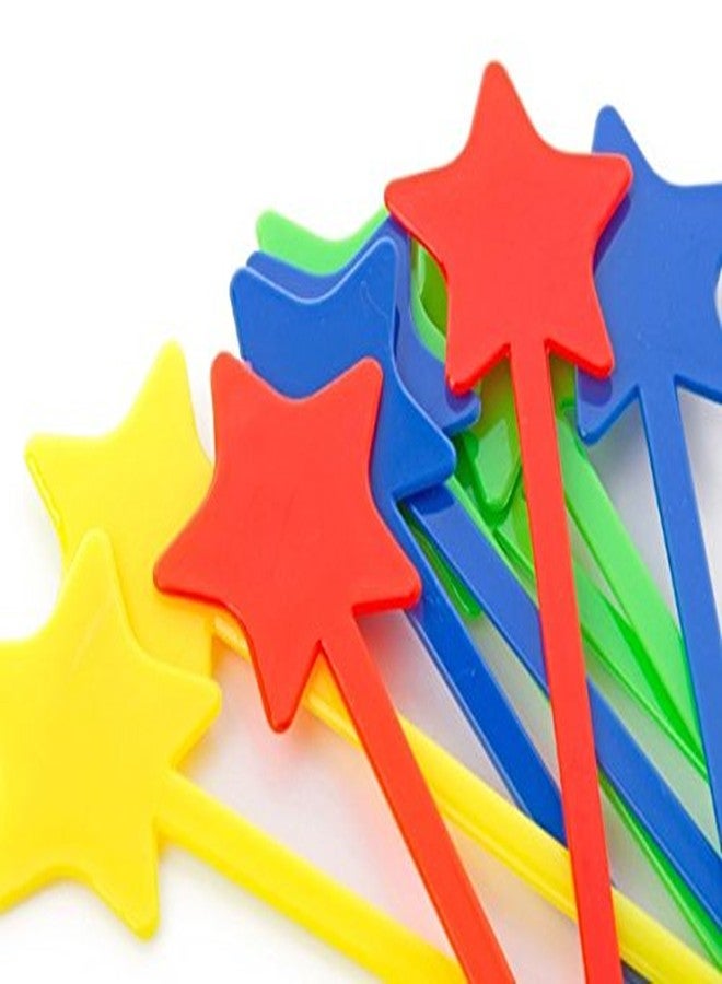 كوميكفس مجموعة كوميكفس من 250 قطعة من أعواد الأسنان البلاستيكية على شكل نجمة للمقبلات، أعواد كوكتيل على شكل شوكة فواكه بطول 3.5 بوصة للاستخدام مرة واحدة، أعواد كوكتيل للمشروبات، أعواد كوكتيل بلاستيكية متعددة الألوان على شكل نجمة -19 - Image 3