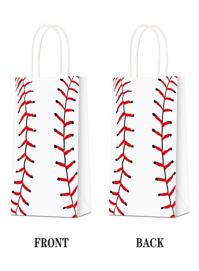 BCHOCKS 16 PCS Baseball Party Gift Bags for Baseball Party Supplies Birthday Decor Decorations, Party Favor Goody Treat Candy Bag Baseball Pattern Gift Bag, Birthday Party Supplies for Kid Adult - Image 5