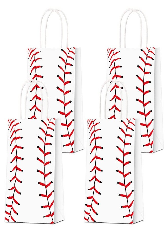 BCHOCKS 16 PCS Baseball Party Gift Bags for Baseball Party Supplies Birthday Decor Decorations, Party Favor Goody Treat Candy Bag Baseball Pattern Gift Bag, Birthday Party Supplies for Kid Adult - Image 2