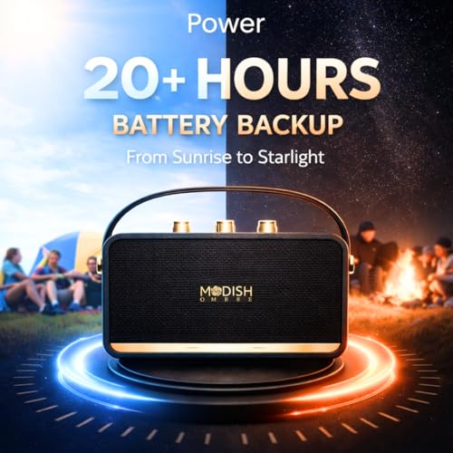 ModishOmbre Basson 12 watt Portable Bluetooth Speaker | 20 hr Playtime | Type-C | Premium Finish | Best Blueooth Speaker - Image 3