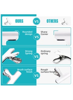 sokany 10 Pack Chip Clips, Stainless Steel Food Bag Clips, 3 Inch Heavy Duty Sealing Clips for Bread, Coffee, Snack Bags, Great for Kitchen Office Home Use (Silver)  - Image 3