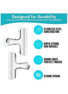 sokany 10 Pack Chip Clips, Stainless Steel Food Bag Clips, 3 Inch Heavy Duty Sealing Clips for Bread, Coffee, Snack Bags, Great for Kitchen Office Home Use (Silver)  - Image 4