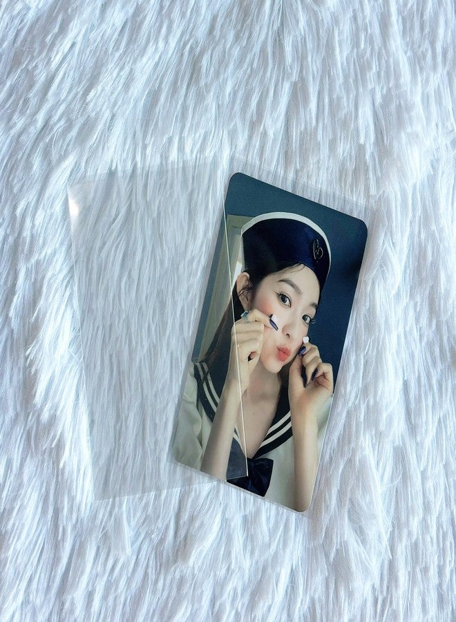 Baskiss 100 Packs Photocard Sleeves, 59 x 90 mm Ultra Thickness 200 Microns CPP Clear Sleeve Idol Card Protector Holder Trading Shield Cover for 3 inch Polaroid Kpop Album Photo (Unsealable) - Image 4