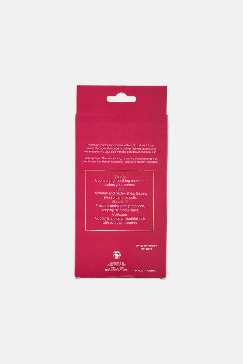NYC 4 Pack Infused Beauty Sponges, Multicolor - Image 2