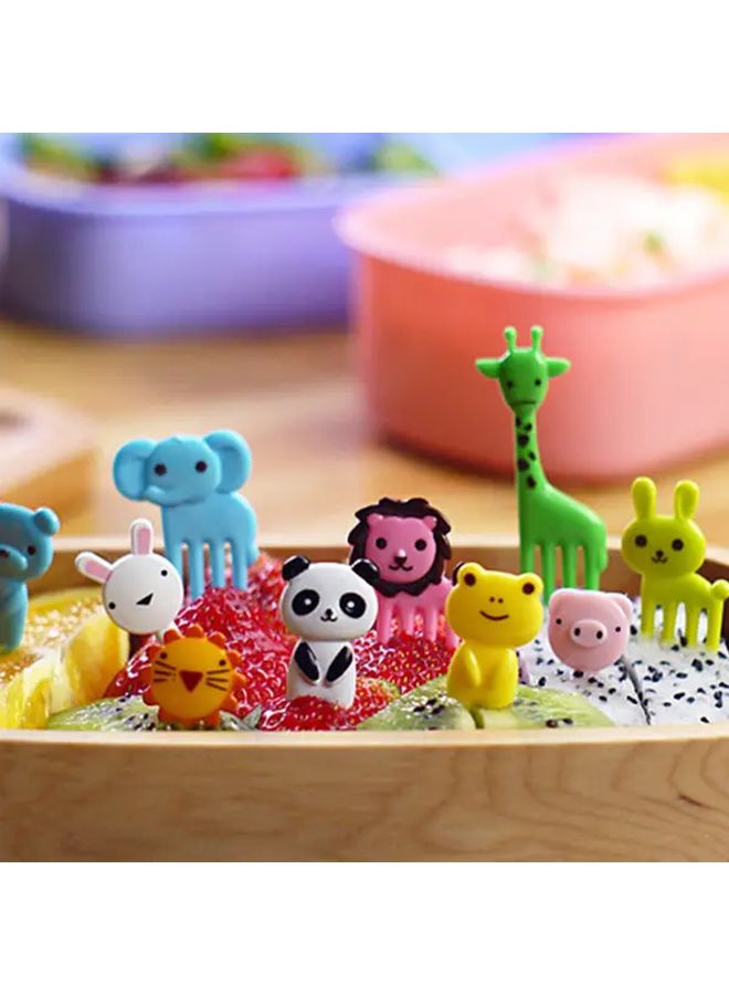 10pcs Cute Animal Fruit Forks Mini Dessert Forks For Charcuterie Bento Party Platters - Image 4