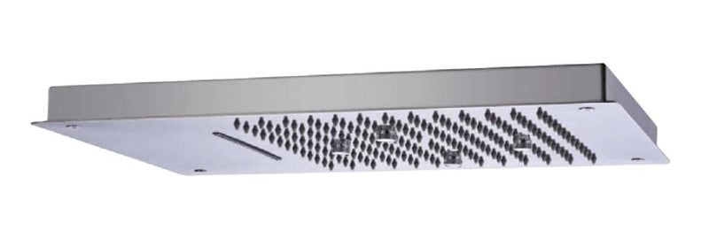 OBLONG OBOLONG Ceiling Mounted Overhead Shower Head For Bathroom 3 Flow Rain Shower Square Overhead Shower Without Arm 48 x 33 x 5 cm Chrome - Image 3