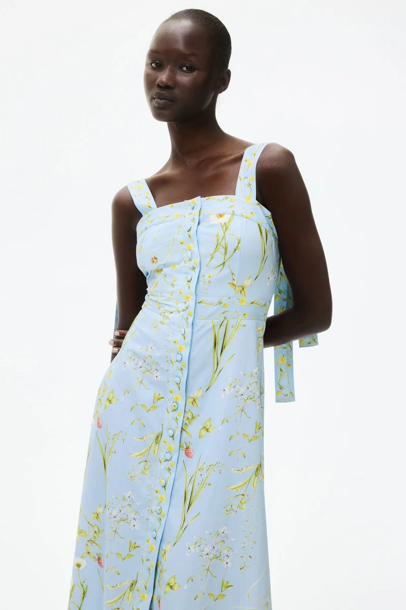 H&M Tie-strap cotton dress