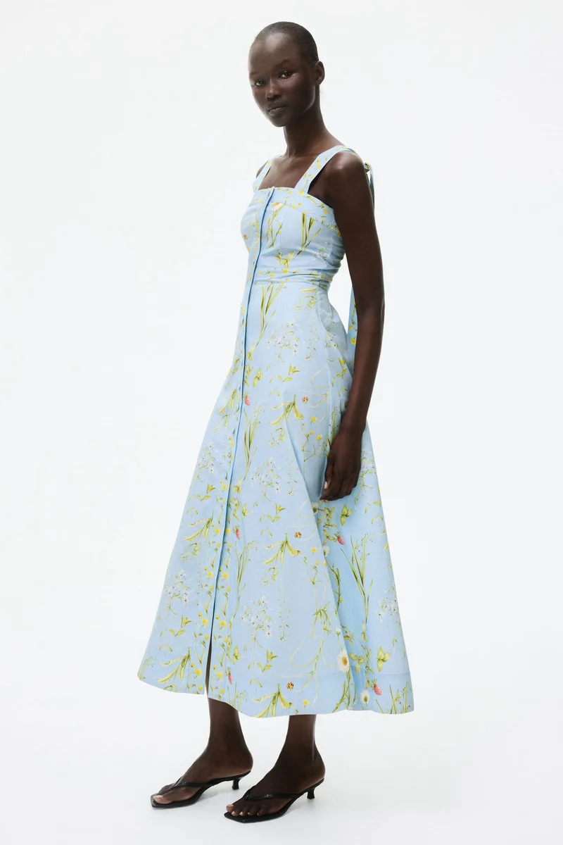 H&M Tie-strap cotton dress