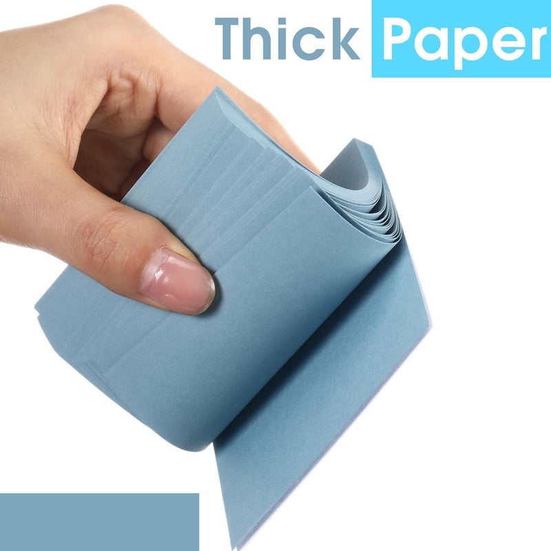 Thenshop 12 Pads Sticky Notes 3''x3'', Self Stick Notes Pads Office Supplies, 4 Gradient Colors Vintage Color 50 Sheets/pad for School,Office, Home(Gradient Blue) - Image 3