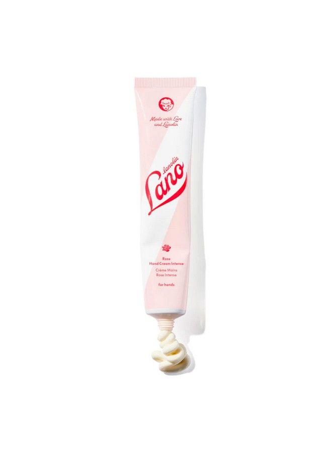 Hand Cream Intense Rose Hydrating Hand Lotion With Lanolin Vitamin E + Shea Butter Great For Dry Cracked Hands + Cuticles Crueltyfree Vegetarian (50Ml 1.69 Fl Oz)