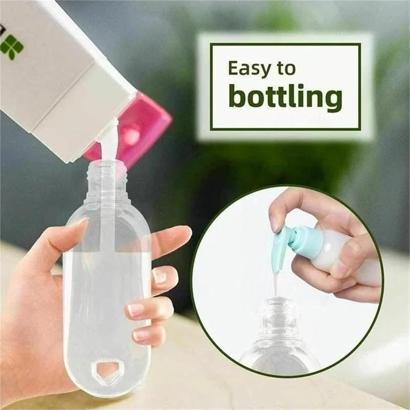 Travel Containers For Toiletries 40Pcs Mini Sanitizer Gel Hang Bags - Outdoor Travel Bottle Holders - Image 5