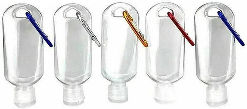 Travel Containers For Toiletries 40Pcs Mini Sanitizer Gel Hang Bags - Outdoor Travel Bottle Holders - Image 1