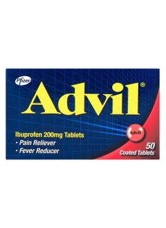 Advil Advil Ibuprofen Pain Reliever and Fever Reducer, 200mg, 50 tablets 