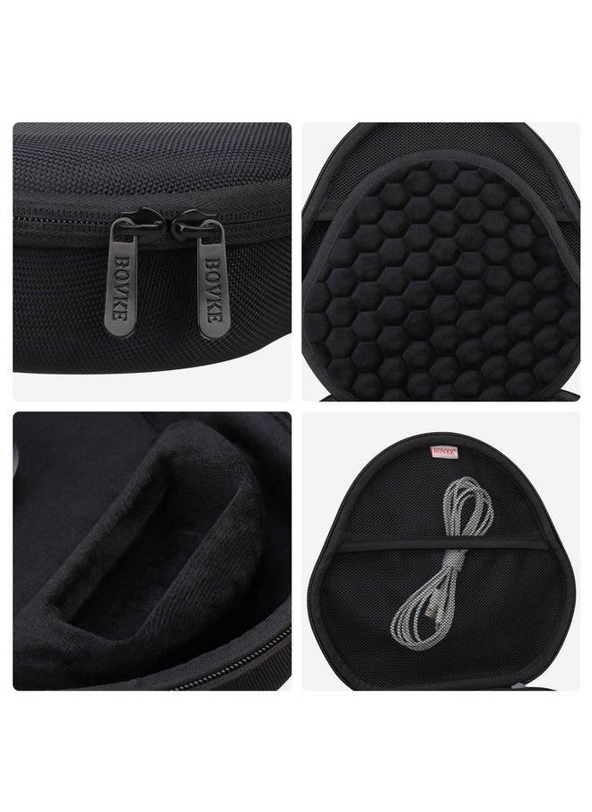 bovke BOVKE Hard Carrying Case with Sleep Mode for Apple AirPods Max Wireless Over-Ear Headphones, AirPods Max Protective Portable Storage Bag with Mesh Pocket for Headphone Accessories, Black  - Image 5