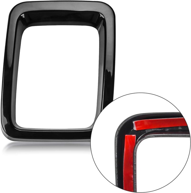 psler Vehicle Front Grille Grill Covers Inserts Frame Trims for Compass 2017-2020 (Black) Reliable durability - Image 4