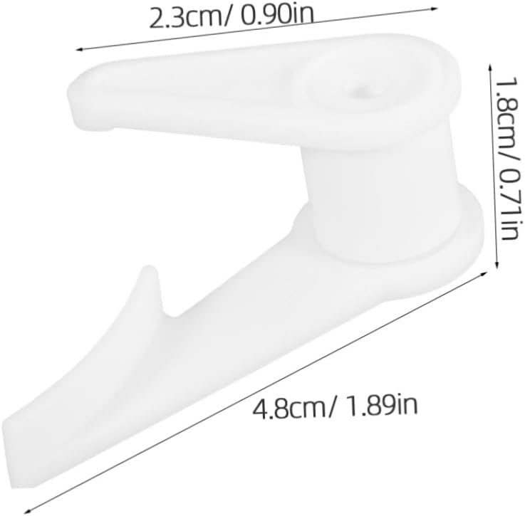 TidTaleo 10 قطعة مشابك إضاءة مثبتة على السطح مقاس 4.8 × 2.3 × 1.8 سم سهلة التركيب حامل إضاءة السقف - Image 3