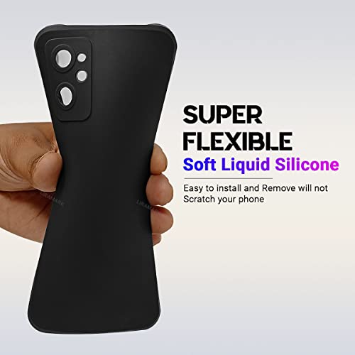 LIRAMARK Silicone Soft Back Cover Case for Realme 9i 4G (Black) - Image 5
