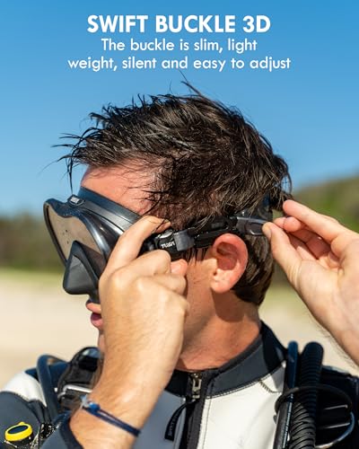 TUSA M-1010 Zensee Scuba Diving Mask, Black - Image 3