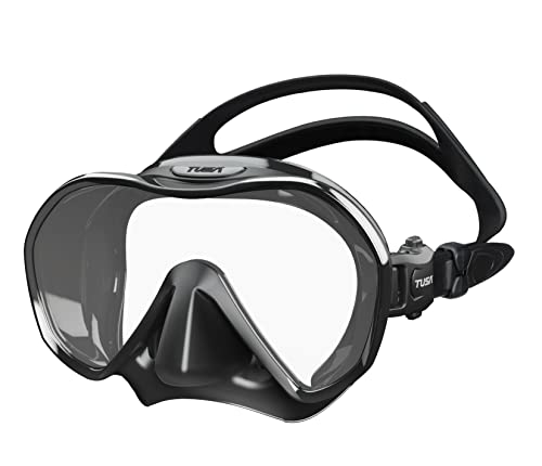 TUSA M-1010 Zensee Scuba Diving Mask, Black - Image 1