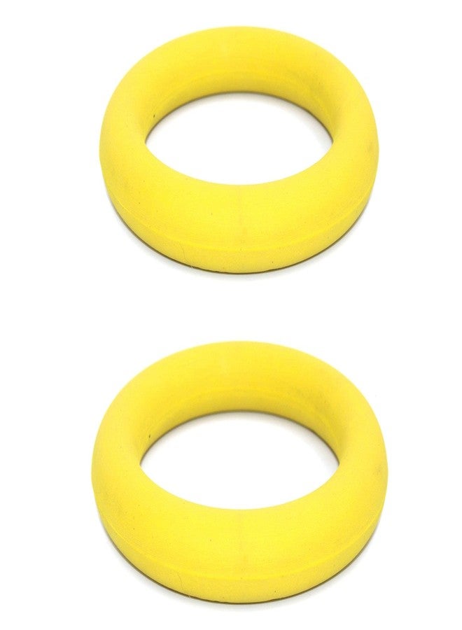X ron Tennikoit Ring Sponge Filled 2 Pcs 6.5 Inches Diameter Playing Tennikoit Ring, Tennis Ring, Rubber Frisbee (Yellow) 2 Pcs - Image 1