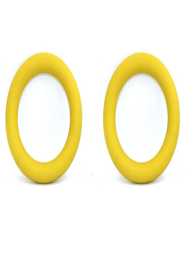 X ron Tennikoit Ring Sponge Filled 2 Pcs 6.5 Inches Diameter Playing Tennikoit Ring, Tennis Ring, Rubber Frisbee (Yellow) 2 Pcs - Image 3