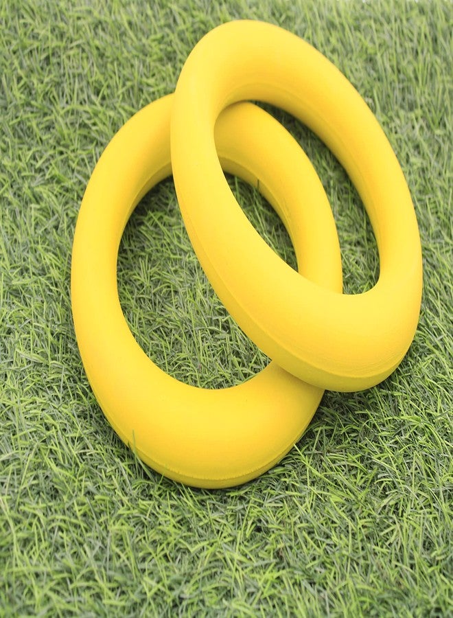 X ron Tennikoit Ring Sponge Filled 2 Pcs 6.5 Inches Diameter Playing Tennikoit Ring, Tennis Ring, Rubber Frisbee (Yellow) 2 Pcs - Image 5