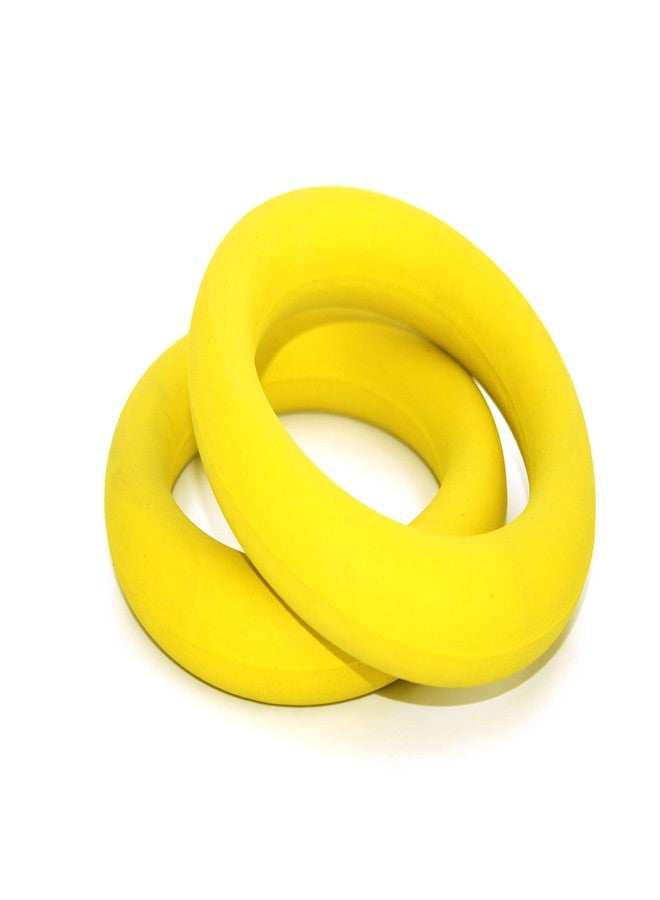 X ron Tennikoit Ring Sponge Filled 2 Pcs 6.5 Inches Diameter Playing Tennikoit Ring, Tennis Ring, Rubber Frisbee (Yellow) 2 Pcs - Image 4