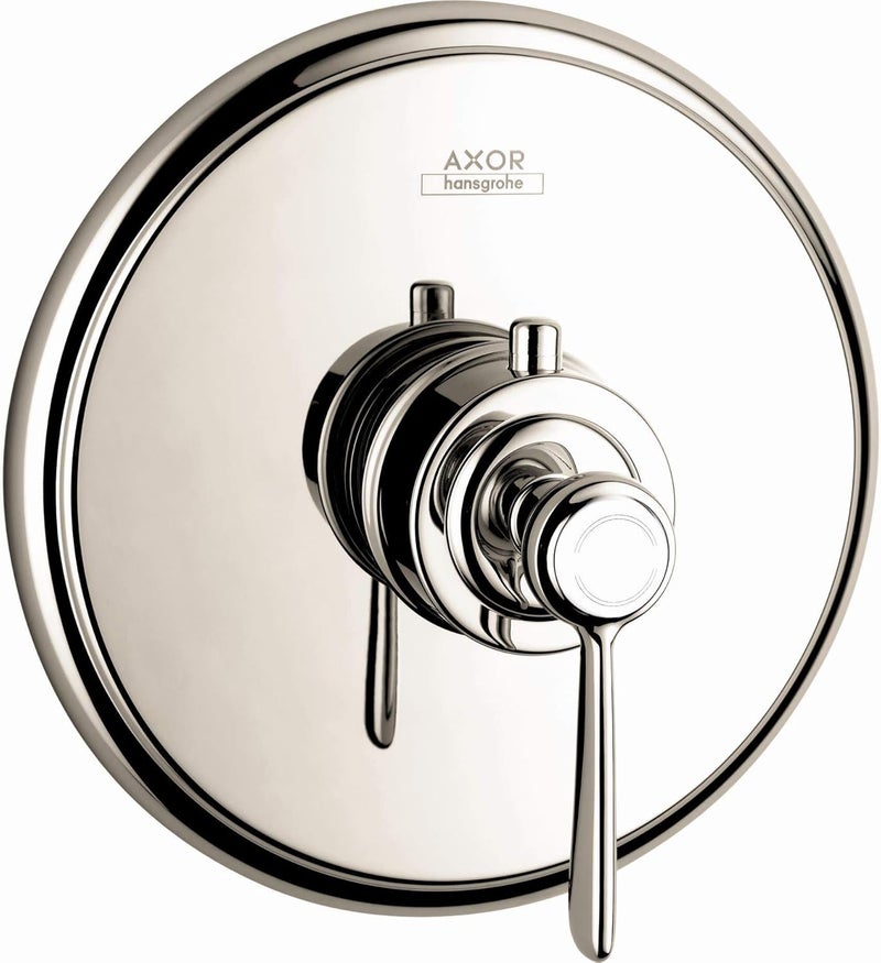 AXOR Montreux Classic Timeless Auto Temperature Control 1Handle 7inch Wide Thermostatic Shower Trim for Roughin Valve in Polished Nickel 16824831 - Image 1
