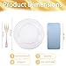 WELLIFE 60PCS Gold Glitter Dessert Plates and 60PCS Plastic Forks 63 inch Disposable Dessert Plates for 60 Guests Durable Gold Glitter Cake Plate Perfect for Party - Image 4
